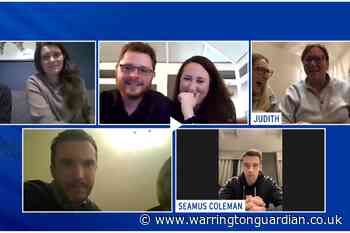 Retiring nurse gets Zoom call from Everton's Seamus Coleman