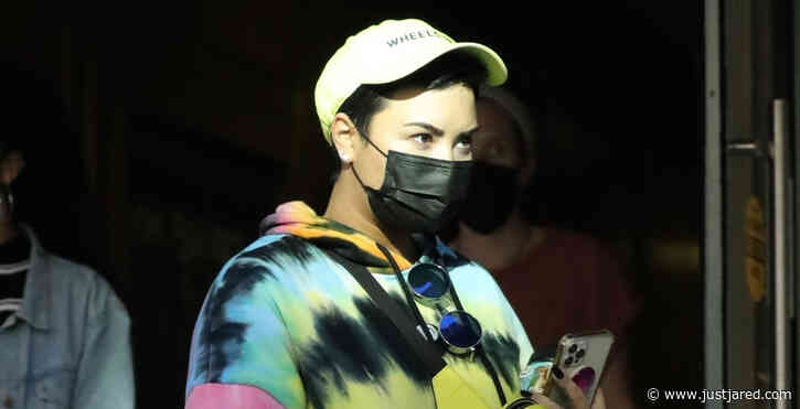 Demi Lovato Stays Cozy in Tie-Dye Hoodie While Out in Beverly Hills