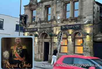 Bosses put up signs for 'The Royal Coyle' pub in Burnley