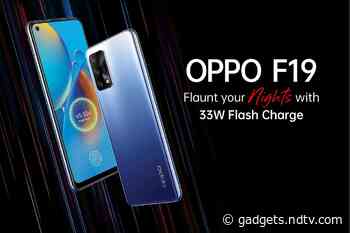Oppo F19 India Launch Set for April 6, Specifications Revealed on Sri Lanka Site