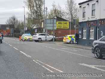 Car crashes into Abba Cars taxi rank on Knutsford Road