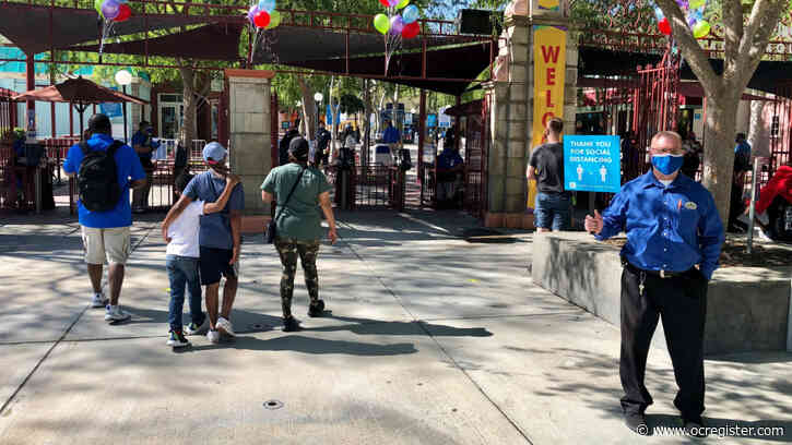 Six Flags Magic Mountain reopens: What it’s like to be in a theme park again