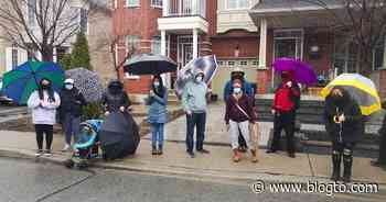 Tenants fighting renoviction in Toronto protest outside landlord's home - blogTO
