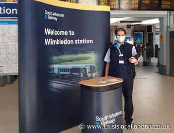 Covid: SWR introduce 'welcome hosts' at Wimbledon Station