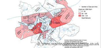 Latest COVID-19 hot spots and vaccination data for Warrington - Gary Skentelbery