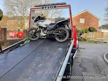 Motorbike stolen from Farnworth seized in Little Lever