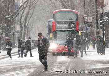 Arctic trough: Forecasters warn of possible snow for London