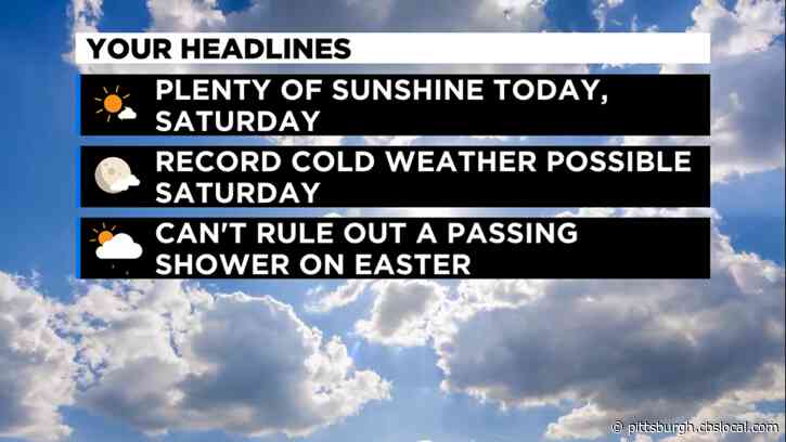 Pittsburgh Weather: Easter Weekend Begins With A Chill