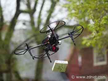 Tethered freefall: Will drones deliver stuff via long ropes?
