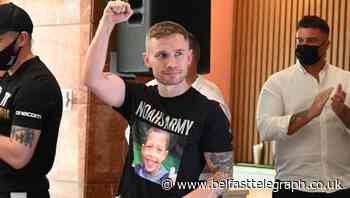 Carl Frampton wears ‘Noah’s army’ T-shirt to weigh-in