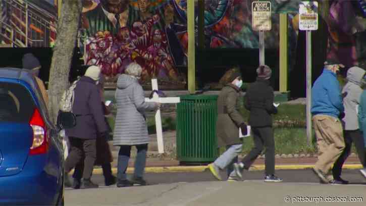 Annual Way Of The Cross Procession Held In Wilkinsburg