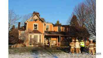 Crews battle house fire in Ontario County