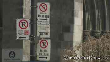 Seasonal parking restrictions in effect for April 1 in Montreal - CTV News Montreal