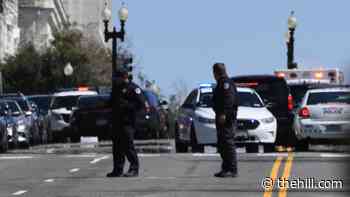 Two officers injured after car rams Capitol barrier
