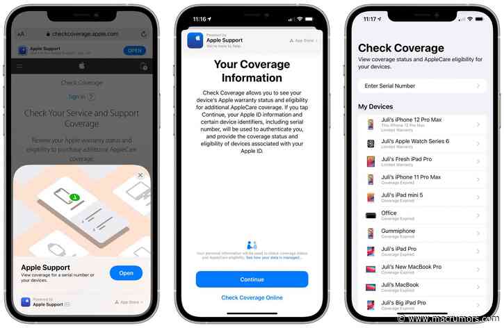 Apple Support App Gains Updated Coverage Details, Reservation Reminders and New App Clip