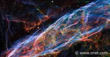 Revisited Hubble telescope image reveals Veil Nebula in exquisite detail     - CNET