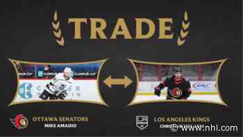 [NHL] Ottawa Senators acquire forward Mike Amadio from Los Angeles - Ottawa Senators