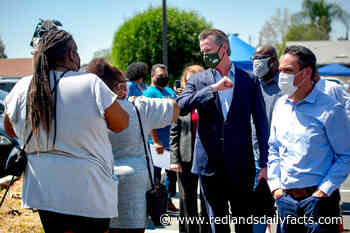 Gov. Gavin Newsom visits San Bernardino coronavirus vaccination site - Redlands Daily Facts