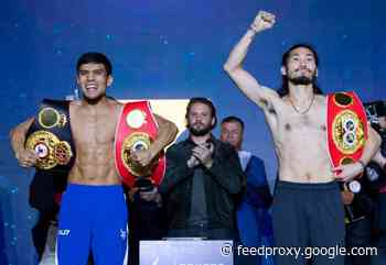 Akhmadaliev 121.2 vs.  Iwasa 121.6 – DAZN weigh-in results