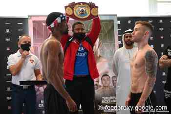 Jamel Herring 129.4 vs. Carl Frampton 129.9 – ESPN+ weigh-in results