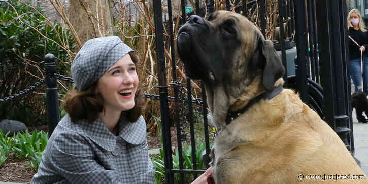 Rachel Brosnahan Is Full of Puppy Love On 'Marvelous Mrs. Maisel' Set