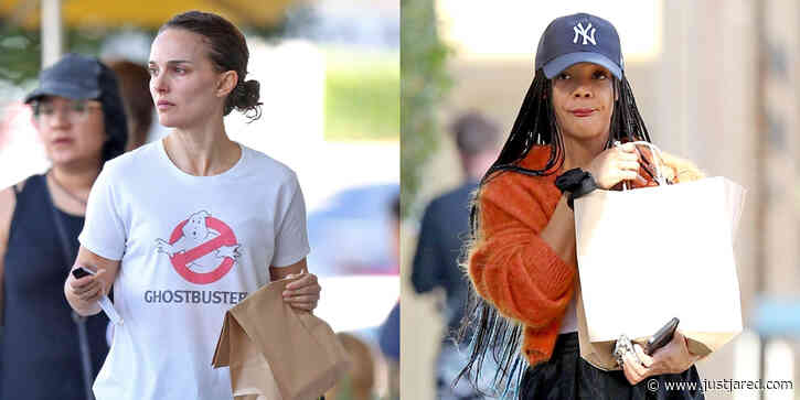 Natalie Portman & Tessa Thompson Take A Break From 'Thor: Love & Thunder' Set To Run Errands