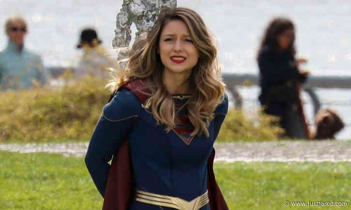 Melissa Benoist's Supergirl Looks Like She's in Trouble in New Set Photos