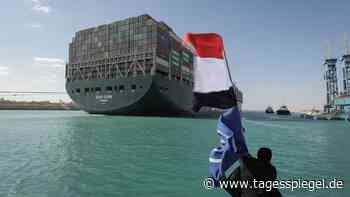 Streit um Schadenersatz: Containerschiff „Ever Given“ darf Suezkanal nicht verlassen - Tagesspiegel