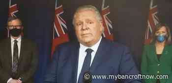 Ontario entering province-wide shutdown starting Saturday - mybancroftnow.com