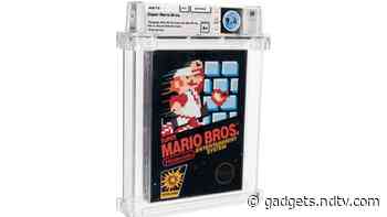 Super Mario Bros. Nintendo Game From 1986 Auctions for $660,000