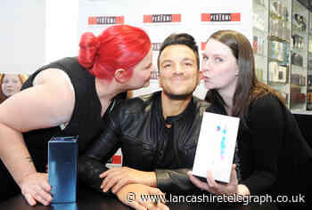 Fans queued when pop star Peter Andre came to Burnley Market
