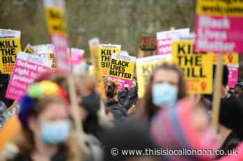 'Kill the Bill' protesters march on central London