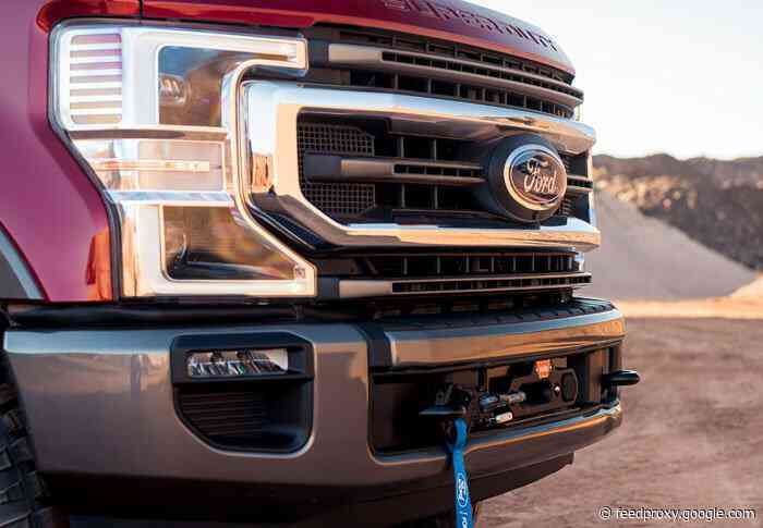 Ford Performance Parts Warn 12,000-pound winch now available for all Super Duty trucks