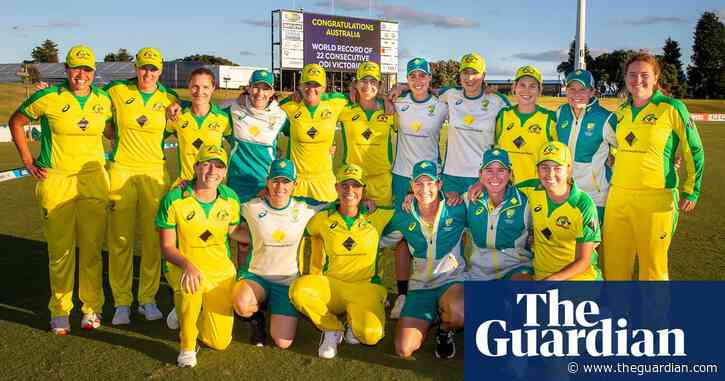 Australia's women break world record with ODI win against New Zealand
