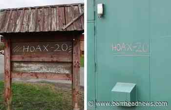 Barrhead: Community leaders slam Covid 'hoax' graffiti - Barrhead News
