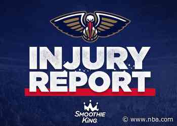 Three Pelicans starters questionable for Sunday’s game in Houston - Pelicans.com