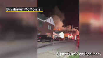 Fire Crews Battle Massive Row House Fire In Ambridge