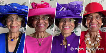 Woman, 82, dazzles by dressing up every Sunday for virtual church services