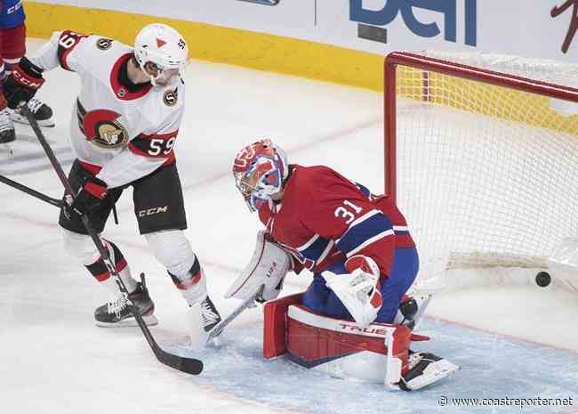 Ottawa Senators snap Montreal's three-game win streak, defeating the Canadiens 6-3 - Coast Reporter
