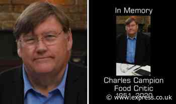 Masterchef fans devastated as BBC pays tribute to food critic Charles Campion - Express