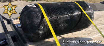 Pressure vessel from exploding Falcon 9 winds up in a homeowners yard