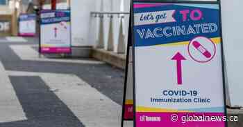 Toronto residents 60+ can book COVID-19 vaccine appointments at city-clinics starting Easter weekend - Global News