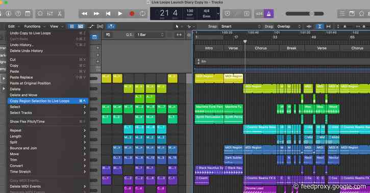 Logic Pros Live Loops Launchpad Diary: Transforming entire projects to cells in one-click