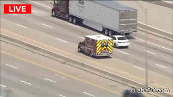 Suspect behind wheel of stolen ambulance in wild Texas police chase | Live stream