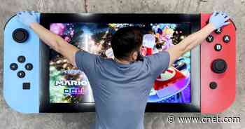 World's largest Nintendo Switch has a 4K display, functional controllers     - CNET