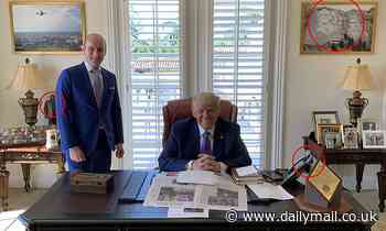 Photos reveal inside of ex-president Trump's Mar-a-Lago office