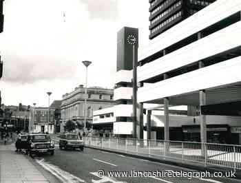 Cars driving on King William Street, Blackburn, was not unusual