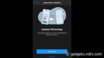 WhatsApp Reportedly Testing Chat History Migration Between Android and iOS Devices