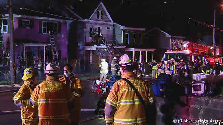 Pittsburgh Firefighter Taken To Hospital After Two Homes Catch Fire In Mt. Oliver