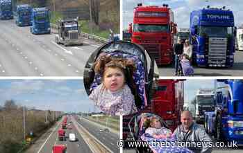 Family of three-year-old girl praise community after 300 trucks turn out on M60